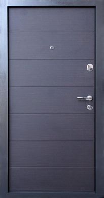 Вхідні двері Qdoors Горизонталь Венге темний горизонт 850 R 02729 фото | Дорус