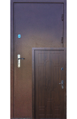 Вхідні двері Redfort Метал-МДФ Арка 2 контури вулиця Економ 00498 фото | Дорус