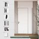 Двери скрытого монтажа Leoni door с анодированным серым торцом и рамой 01332 фото 4 | Dorus