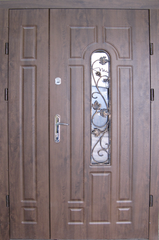 Вхідні двері Redfort Арка вулиця з притвором + ковка 1200 Стандарт плюс 00505 фото | Дорус