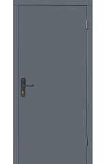 Входные двери Redfort Техническая 2 листа металла серые 00556 фото | Dorus
