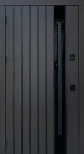Вхідні двері Qdoors Арт RAL 8019 (коричневий) 02850 фото | Дорус