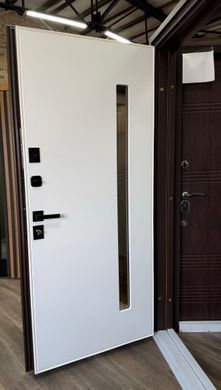 Вхідні двері Redfort Стріт Браун Люкс зі склопакетом  02813 фото | Дорус